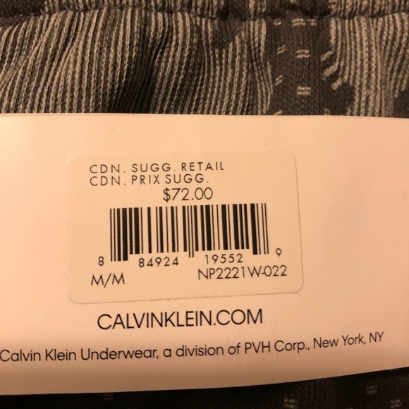 CALVIN KLEIN~Men’s grey camo lounge pants. Size M - Picture 11 of 12